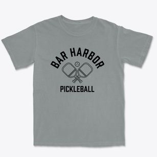 Bar Harbor Maine Pickleball Premium Heavyweight T-shirt