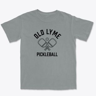 Old Lyme Connecticut Pickleball Premium Heavyweight T-shirt