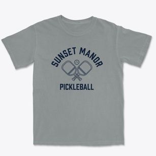 Sunset Manor Virginia Pickleball Premium Heavyweight T-shirt