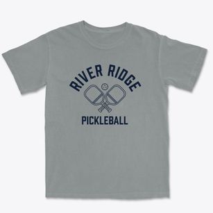 River Ridge Louisiana Pickleball Premium Heavyweight T-shirt