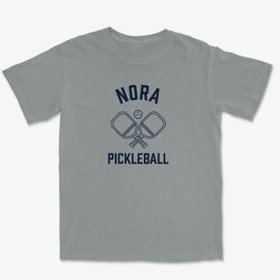 Nora South Dakota Pickleball Premium Heavyweight T-shirt
