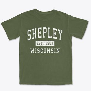 Shepley Wisconsin Classic Established Premium Heavyweight T-shirt