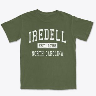 Iredell North Carolina Classic Established Premium Heavyweight T-shirt