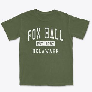 Fox Hall Delaware Classic Established Premium Heavyweight T-shirt