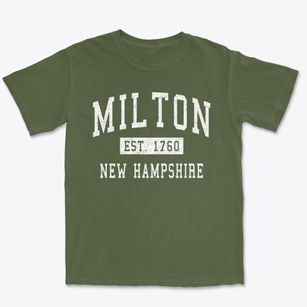 Milton New Hampshire Classic Established Premium Heavyweight T-shirt