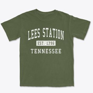 Lees Station Tennessee Classic Established Premium Heavyweight T-shirt