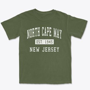 North Cape May New Jersey Classic Established Premium Heavyweight T-shirt