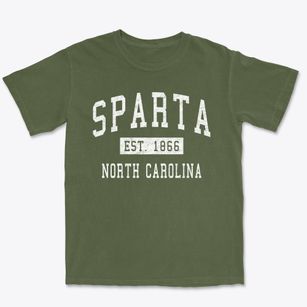 Sparta North Carolina Classic Established Premium Heavyweight T-shirt