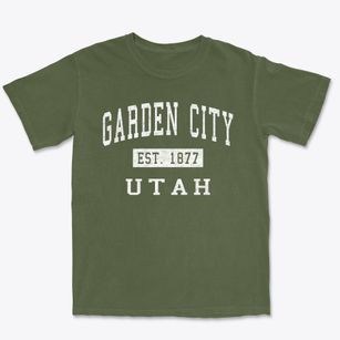 Garden City Utah Classic Established Premium Heavyweight T-shirt