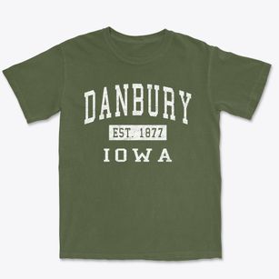 Danbury Iowa Classic Established Premium Heavyweight T-shirt