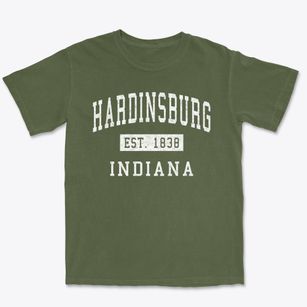 Hardinsburg Indiana Classic Established Premium Heavyweight T-shirt