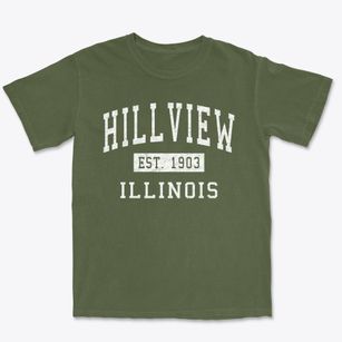 Hillview Illinois Classic Established Premium Heavyweight T-shirt