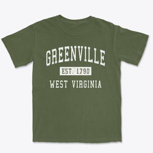 Greenville West Virginia Classic Established Premium Heavyweight T-shirt