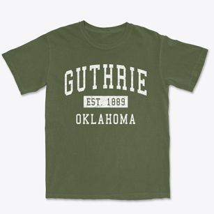 Guthrie Oklahoma Classic Established Premium Heavyweight T-shirt