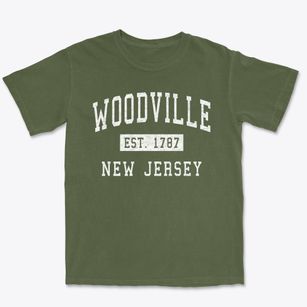 Woodville New Jersey Classic Established Premium Heavyweight T-shirt
