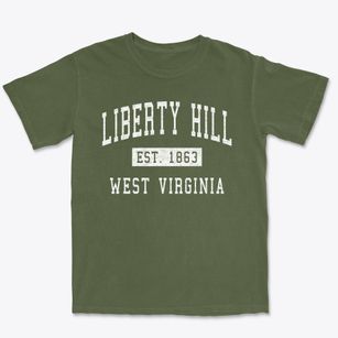 Liberty Hill West Virginia Classic Established Premium Heavyweight T-shirt