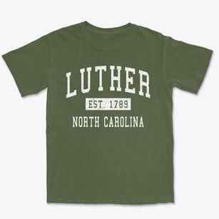 Luther North Carolina Classic Established Premium Heavyweight T-shirt