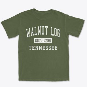 Walnut Log Tennessee Classic Established Premium Heavyweight T-shirt