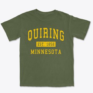 Quiring Minnesota Classic Established Premium Heavyweight T-shirt