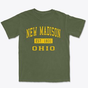 New Madison Ohio Classic Established Premium Heavyweight T-shirt