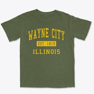 Wayne City Illinois Classic Established Premium Heavyweight T-shirt