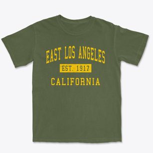 East Los Angeles California Classic Established Premium Heavyweight T-shirt