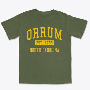 Orrum North Carolina Classic Established Premium Heavyweight T-shirt