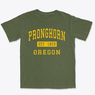 Pronghorn Oregon Classic Established Premium Heavyweight T-shirt