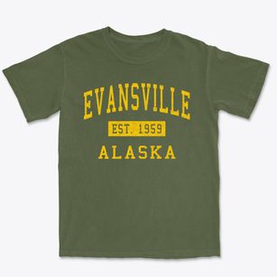 Evansville Alaska Classic Established Premium Heavyweight T-shirt