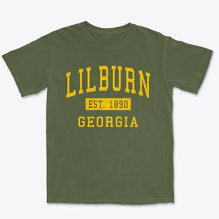 Lilburn Georgia Classic Established Premium Heavyweight T-shirt