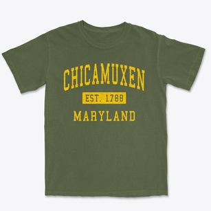 Chicamuxen Maryland Classic Established Premium Heavyweight T-shirt