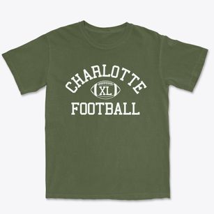Charlotte High School Classic Football Premium Heavyweight T-shirt