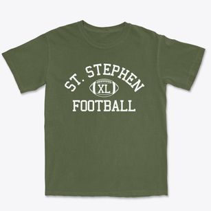 Saint Stephen Lutheran School Classic Football Premium Heavyweight T-shirt
