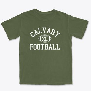 Calvary Lutheran School Classic Football Premium Heavyweight T-shirt