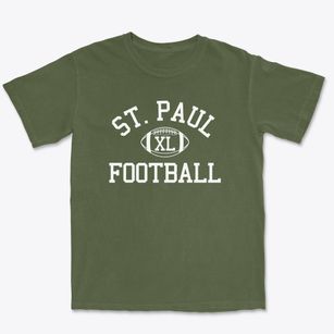 Saint Paul Lutheran School Classic Football Premium Heavyweight T-shirt