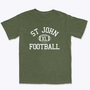 St John The Evangelist Church Classic Football Premium Heavyweight T-shirt