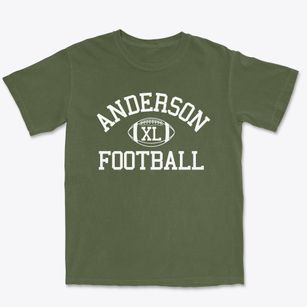 Anderson Christian School Classic Football Premium Heavyweight T-shirt