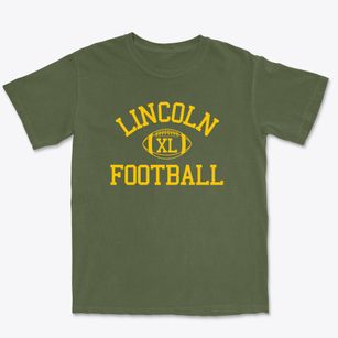 Lincoln Intermediate Center Classic Football Premium Heavyweight T-shirt