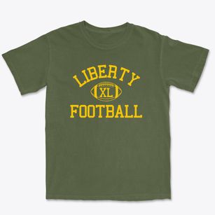 Liberty Christian School Classic Football Premium Heavyweight T-shirt
