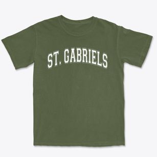 Saint Gabriels Catholic School Varsity Arch Premium Heavyweight T-shirt