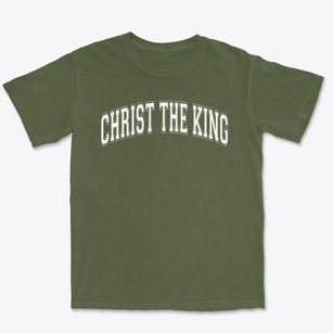 Christ The King Lutheran School Varsity Arch Premium Heavyweight T-shirt