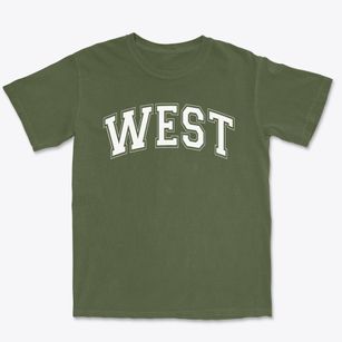 West Junior High School Varsity Arch Premium Heavyweight T-shirt