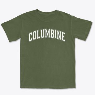 Columbine Middle School Varsity Arch Premium Heavyweight T-shirt
