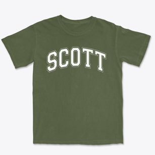 Scott Elementary School Varsity Arch Premium Heavyweight T-shirt
