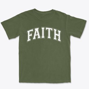 Faith Baptist Academy Varsity Arch Premium Heavyweight T-shirt