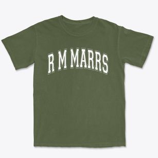 R M Marrs School Varsity Arch Premium Heavyweight T-shirt