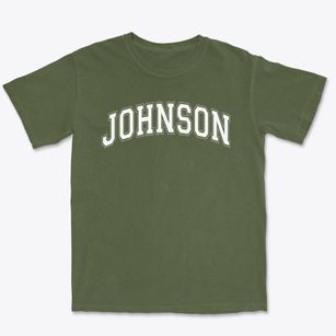 Johnson Junior High School Varsity Arch Premium Heavyweight T-shirt