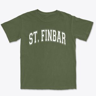 Saint Finbar Elementary School Varsity Arch Premium Heavyweight T-shirt