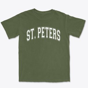 Saint Peters Episcopal School Varsity Arch Premium Heavyweight T-shirt