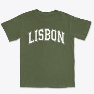 Lisbon Elementary School Varsity Arch Premium Heavyweight T-shirt